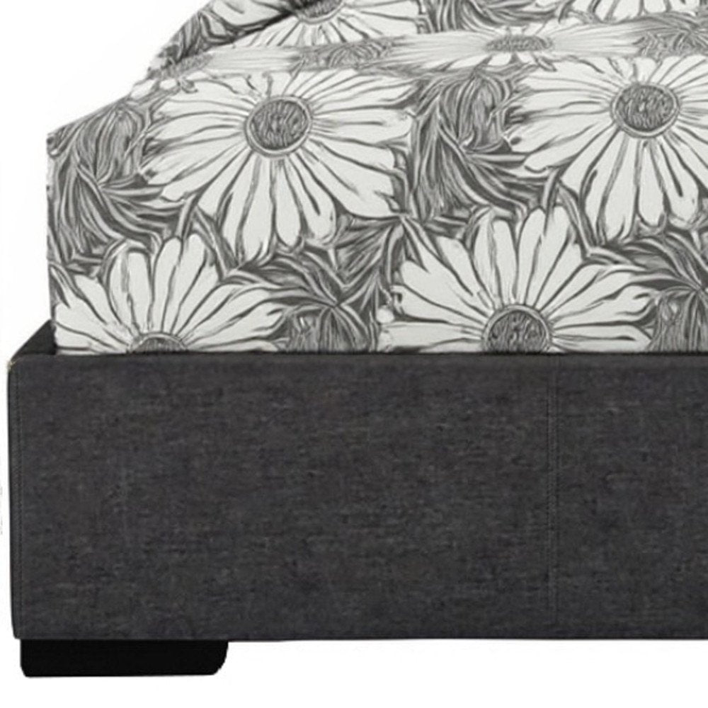 White Faux Leather King Bed Frame