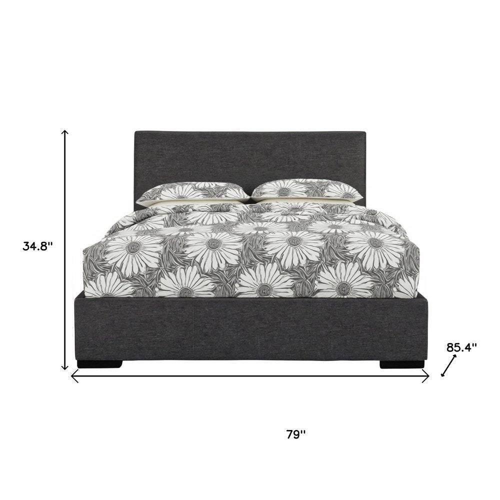 White Faux Leather King Bed Frame