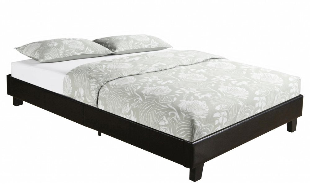 White Faux Leather King Bed Frame