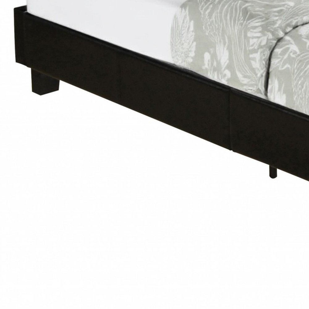 White Faux Leather King Bed Frame