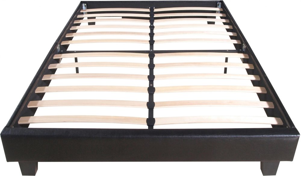 White Faux Leather King Bed Frame