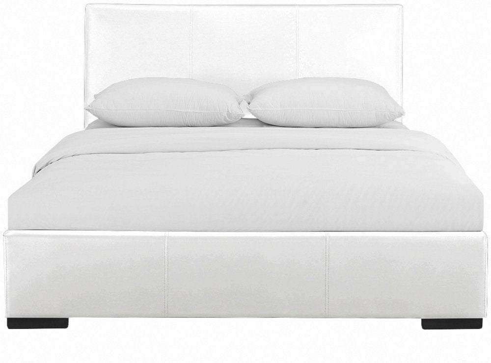 Black Faux Leather King Bed Frame