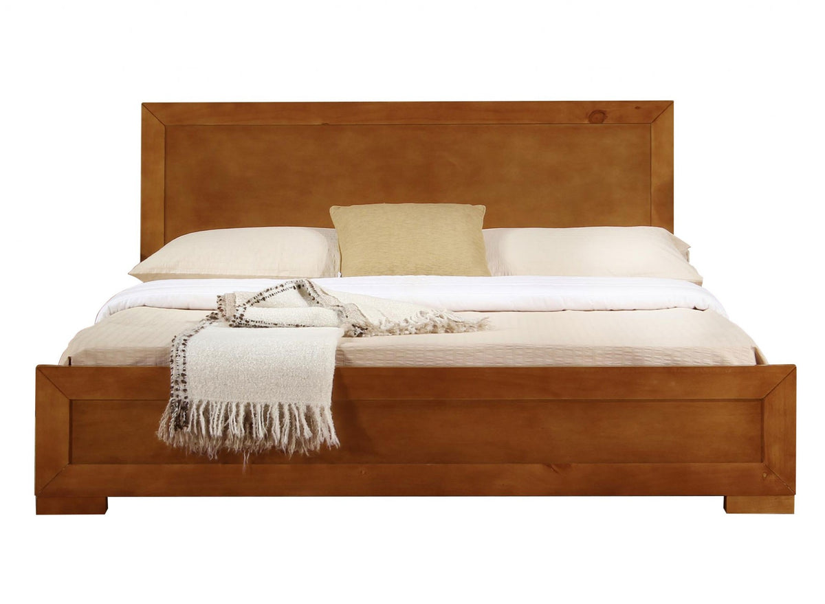 Oak Wood King Bed Frame
