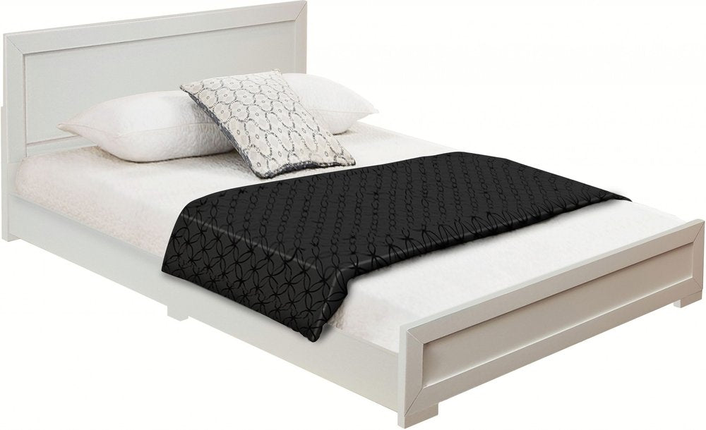 Brown Wood King Bed Frame