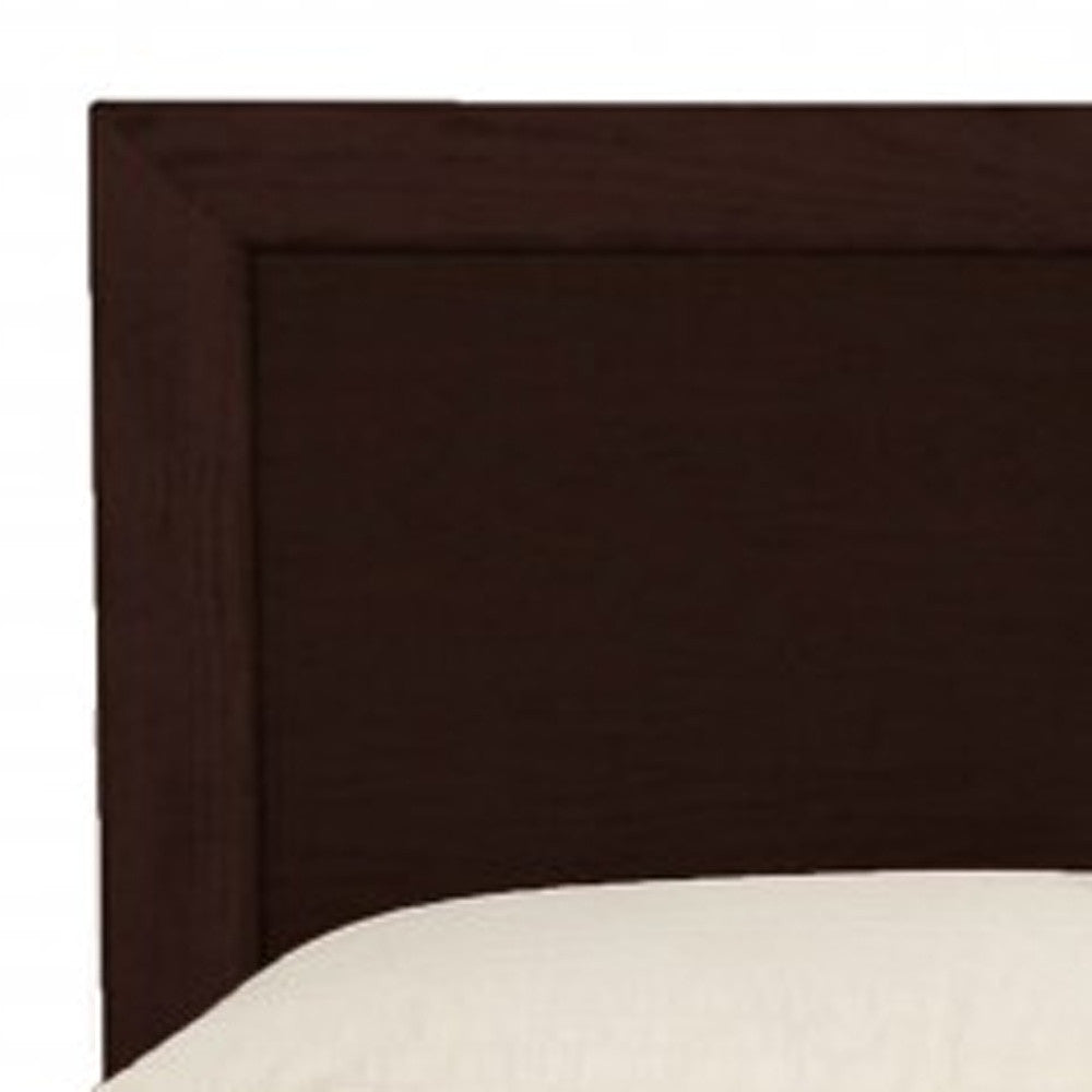 Walnut Wood Queen Platform Bed