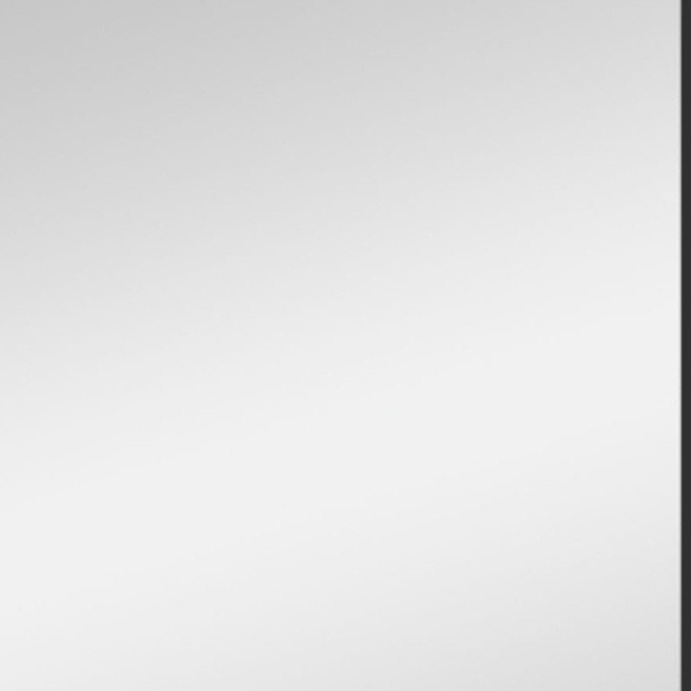 36" Black Metal Framed Accent Mirror