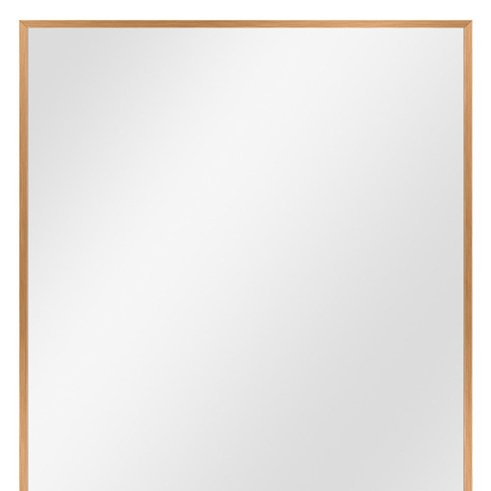 36" Gold Aluminum Framed Accent Mirror