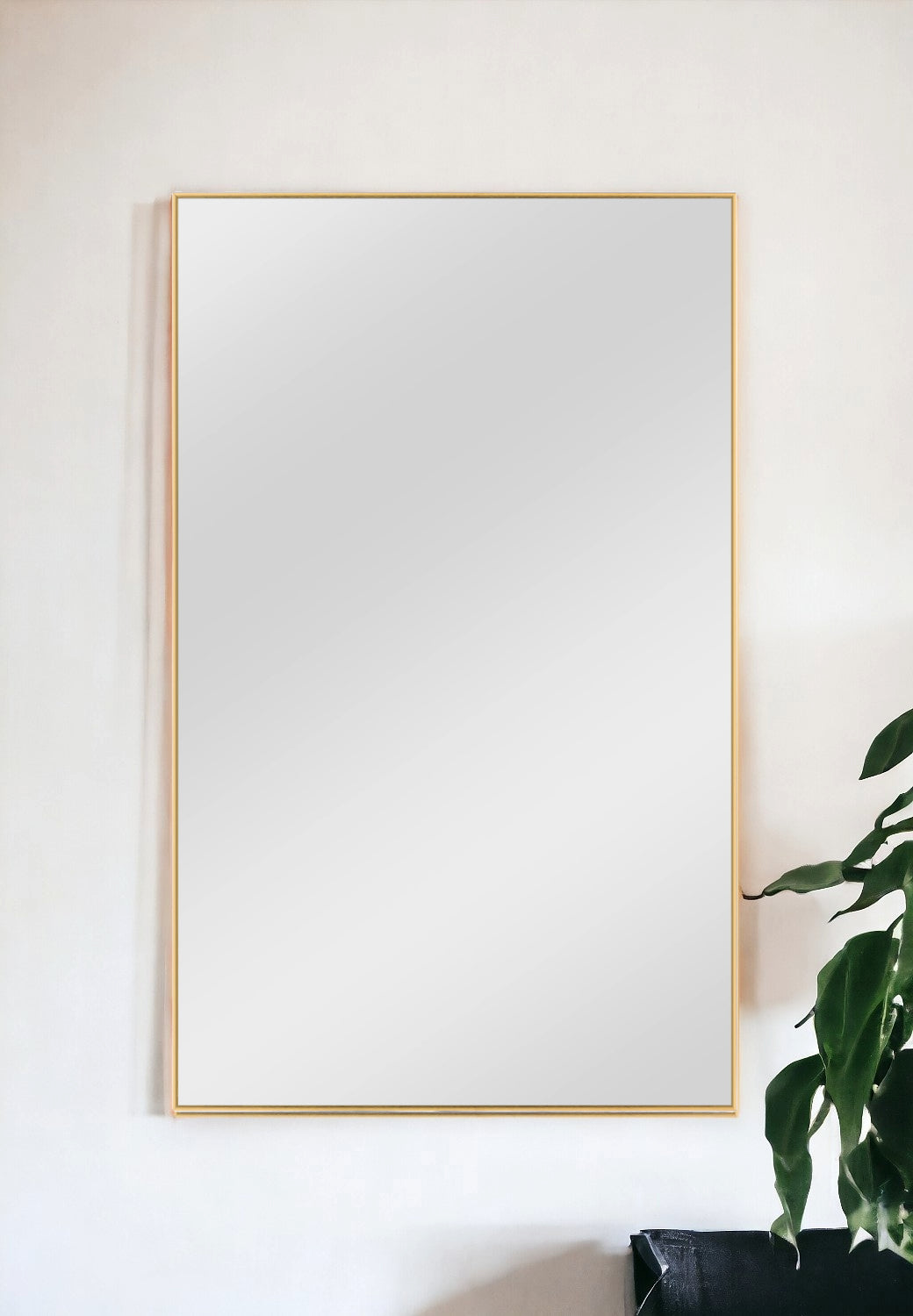 51" Gold Metal Framed Full Length Hanging Mirror