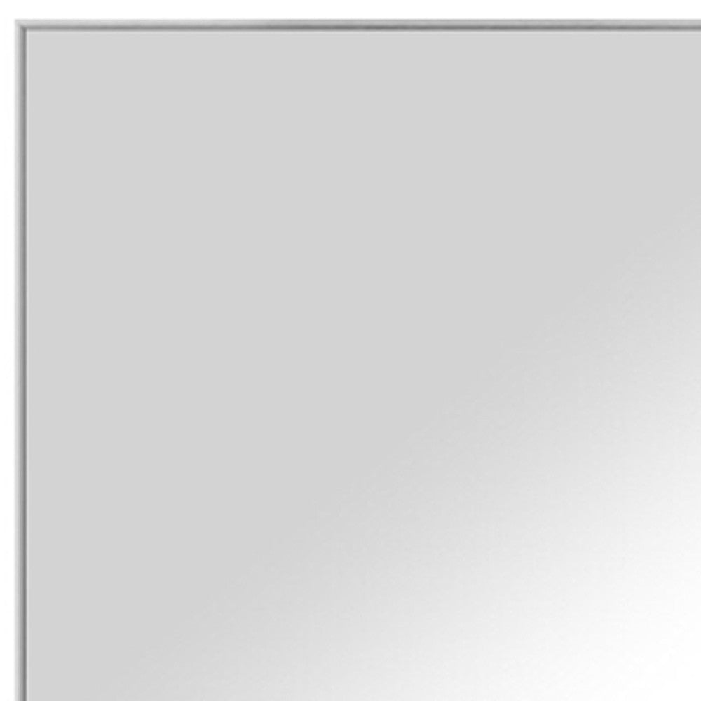 47" Silver Metal Accent Mirror
