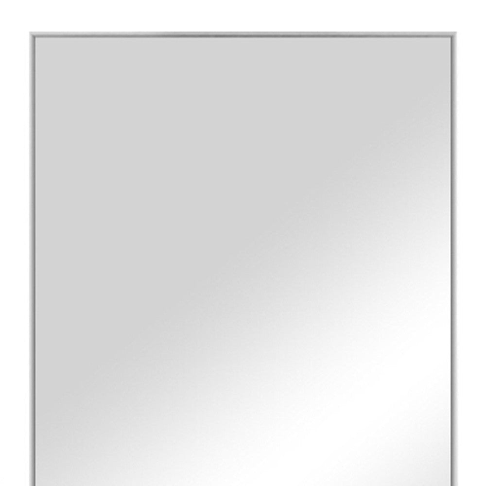 47" Silver Metal Accent Mirror