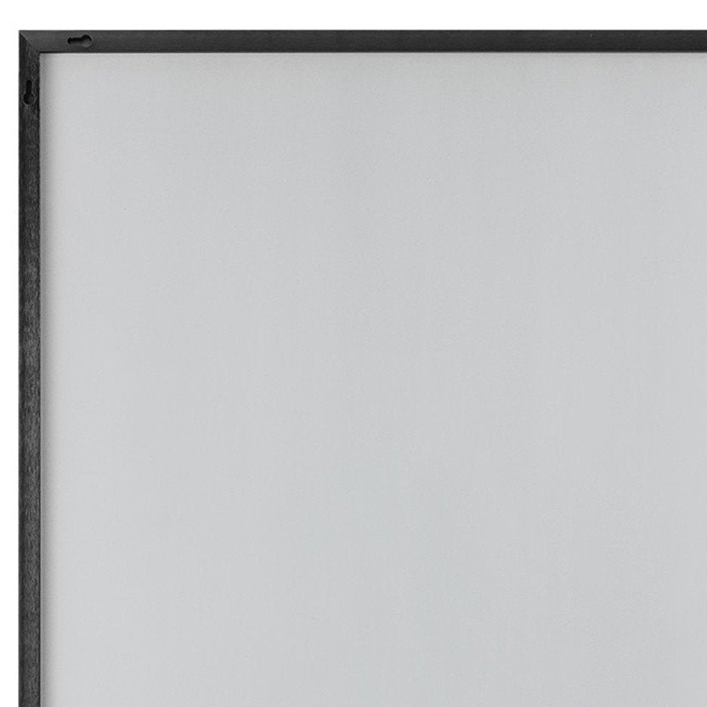 59" Black Metal Framed Full Length Hanging Mirror