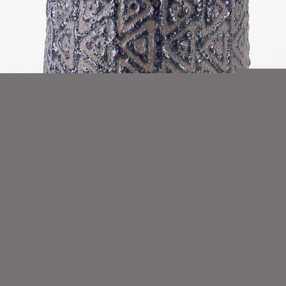 7" Brown Abstract Cylinder Ceramic Table Vase