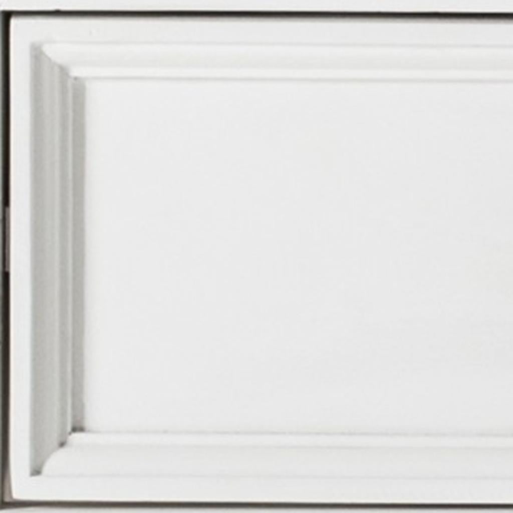 24" White Solid Wood Distressed One Drawer Nightstand