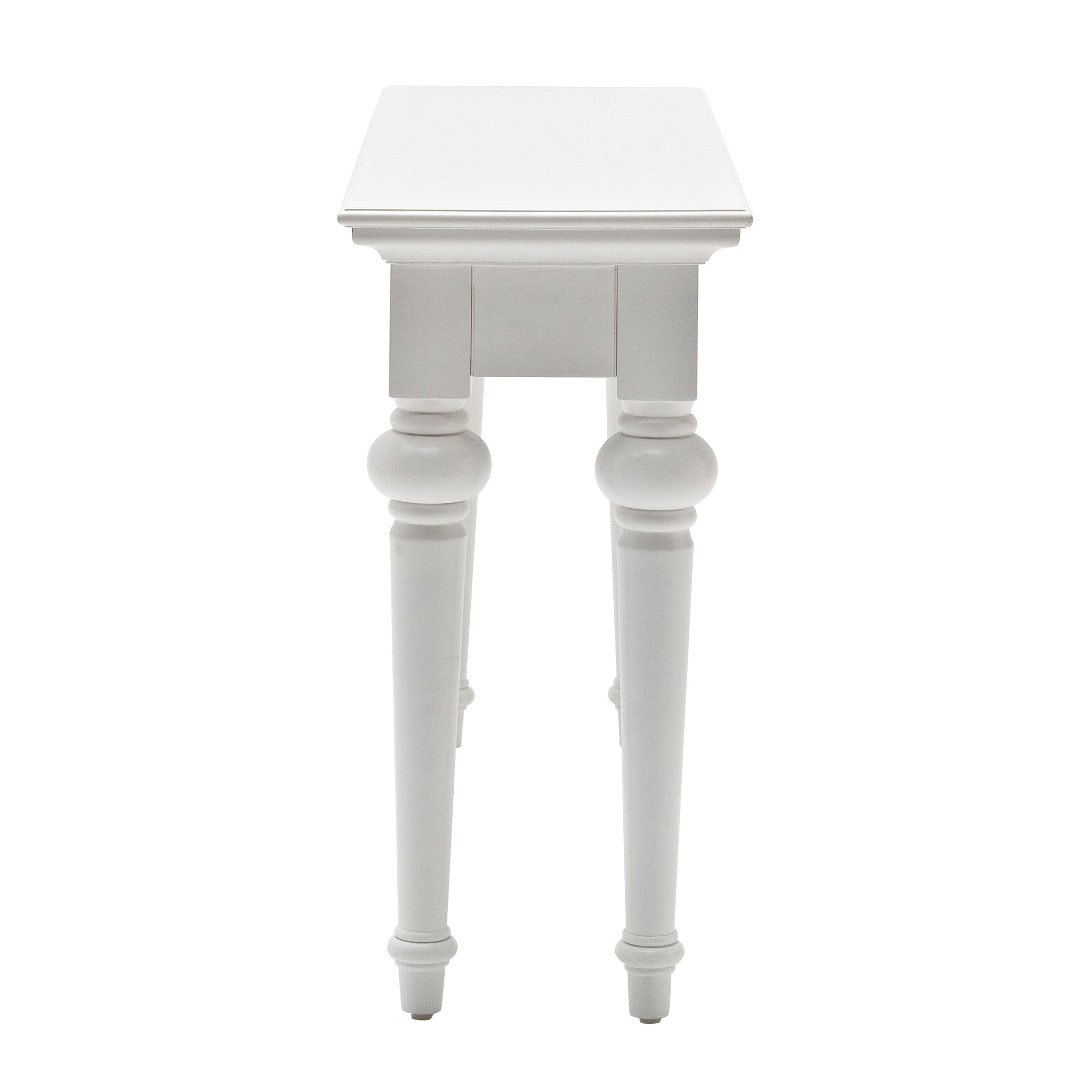 55" White Console Table With Storage