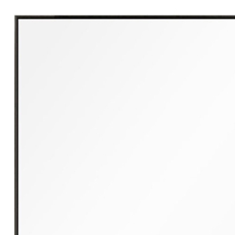 59" Black Metal Framed Freestanding Standing Mirror