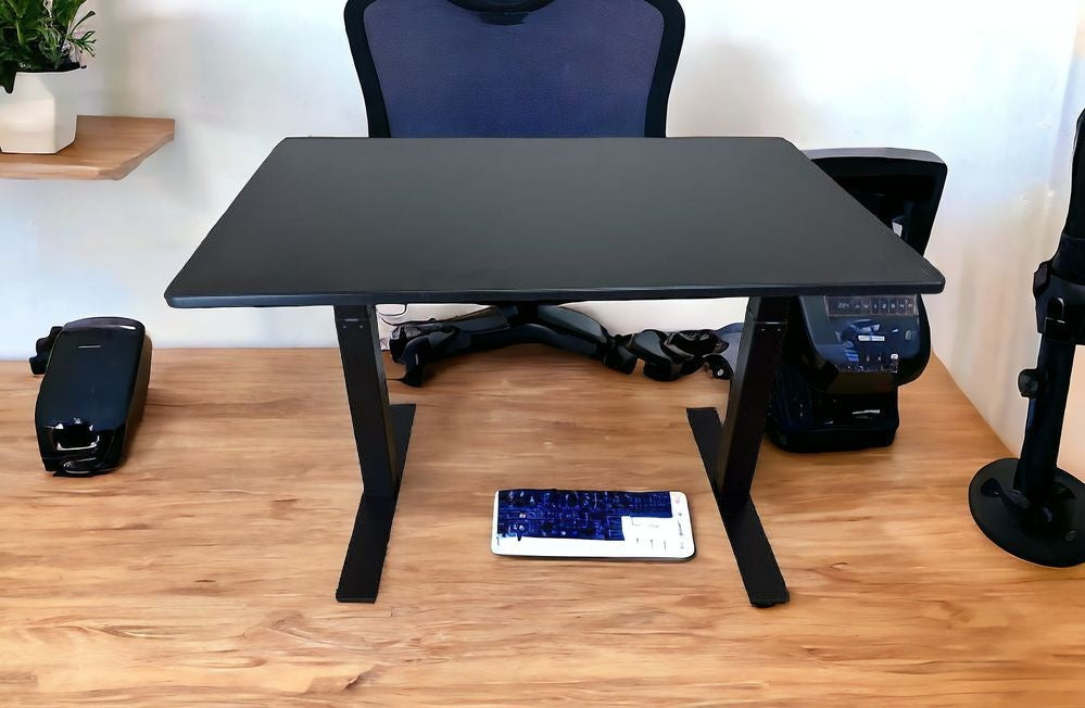 Premier Black Dual Motor Electric Office Adjustable Standing Desk
