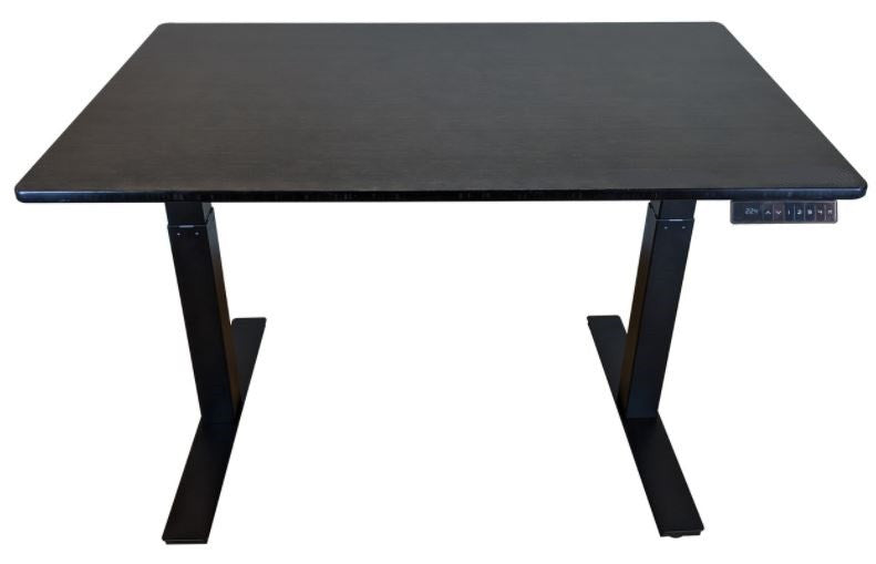 30" Adjustable Black Stainless Steel Computer Desk