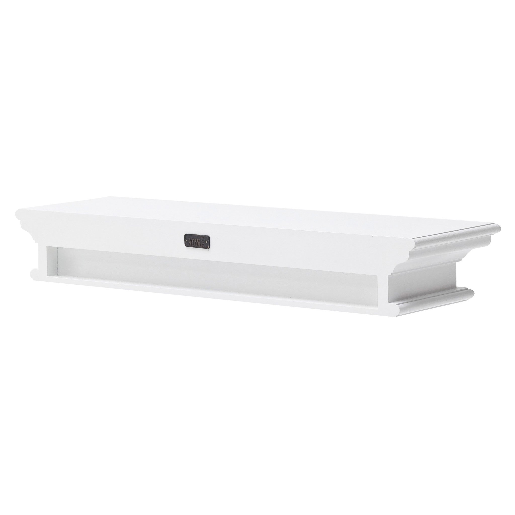 32" Classic White Floating Wall Shelf