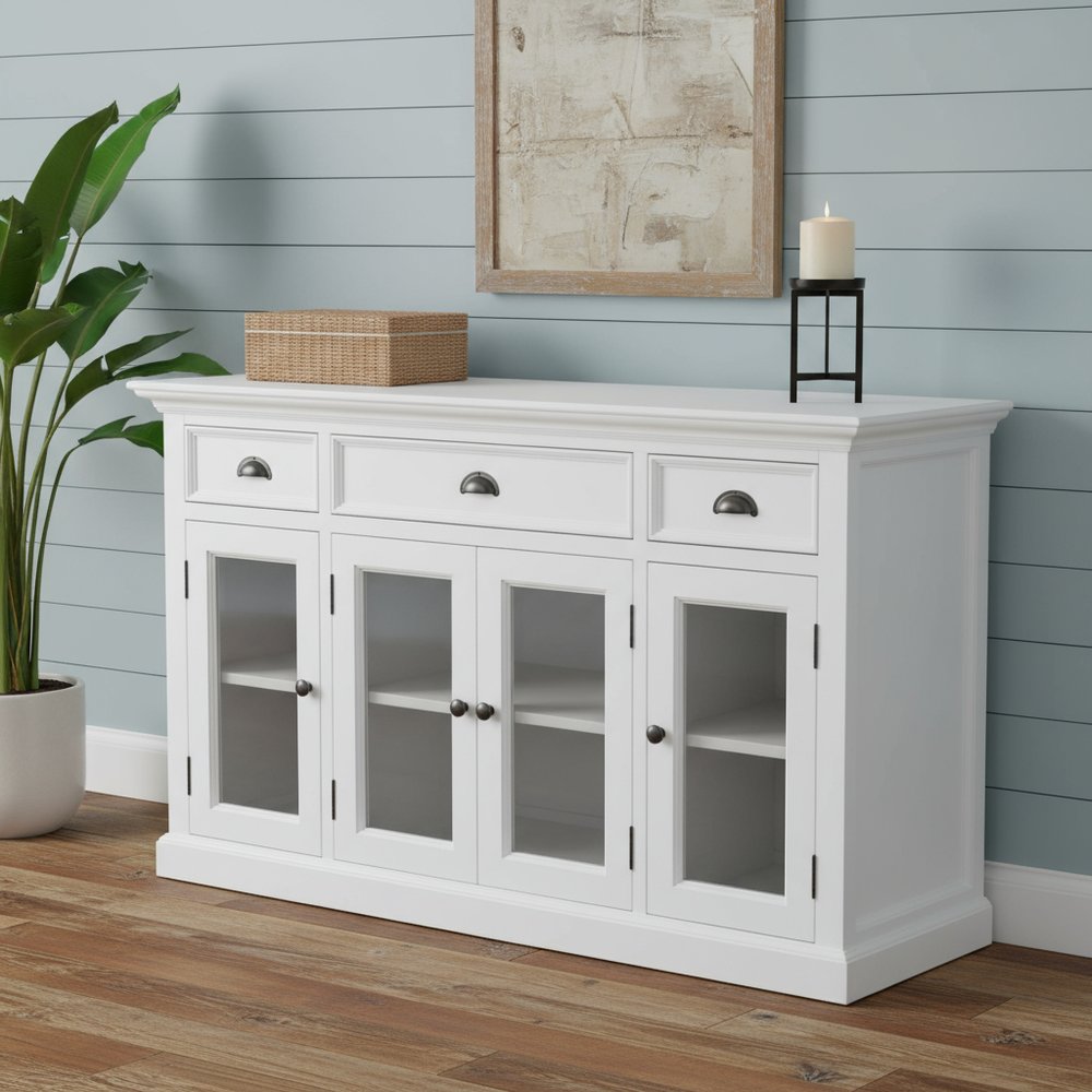 Modern Farmhouse White Buffet Server