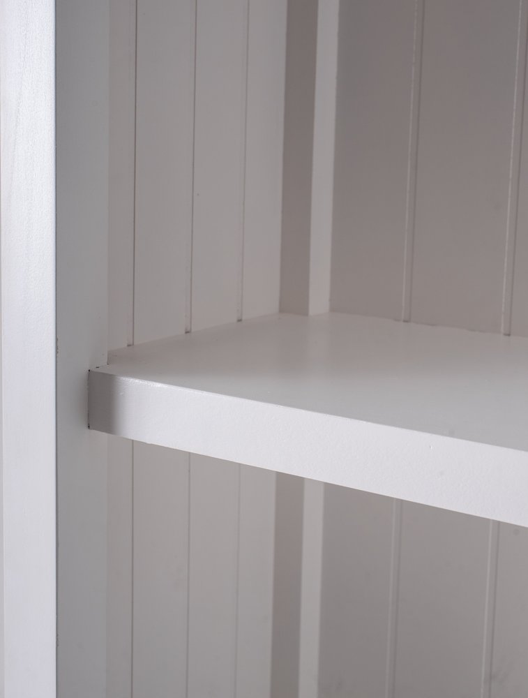 75" White Solid Wood Single Door Pantry Or Storage Closet