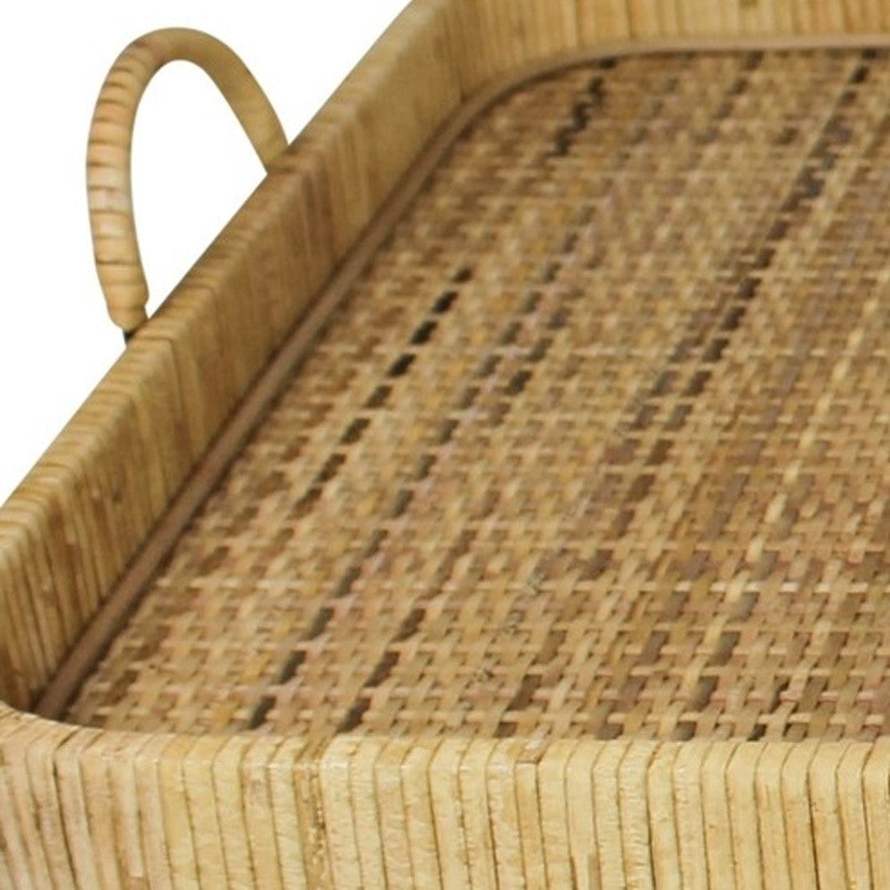 Jumbo Bamboo Rectangular Tray