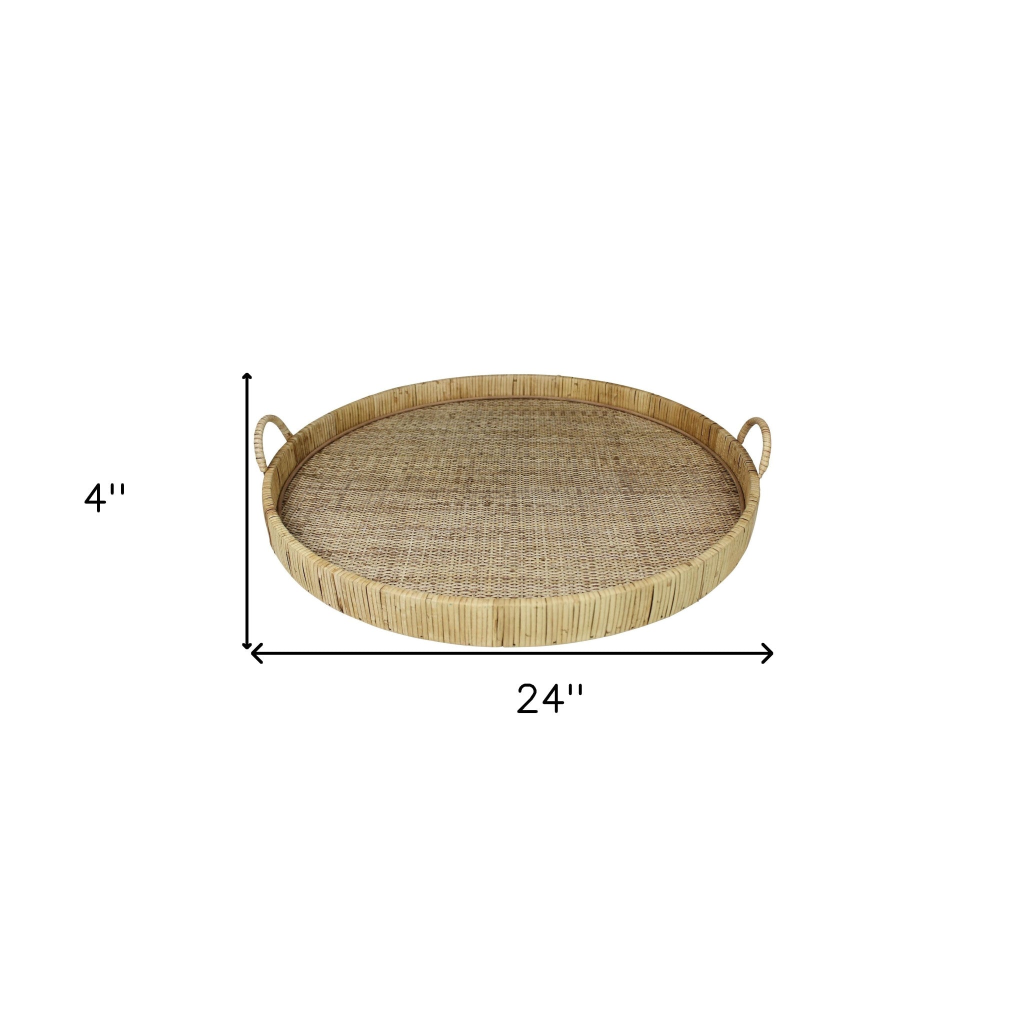 Jumbo Bamboo Round Tray