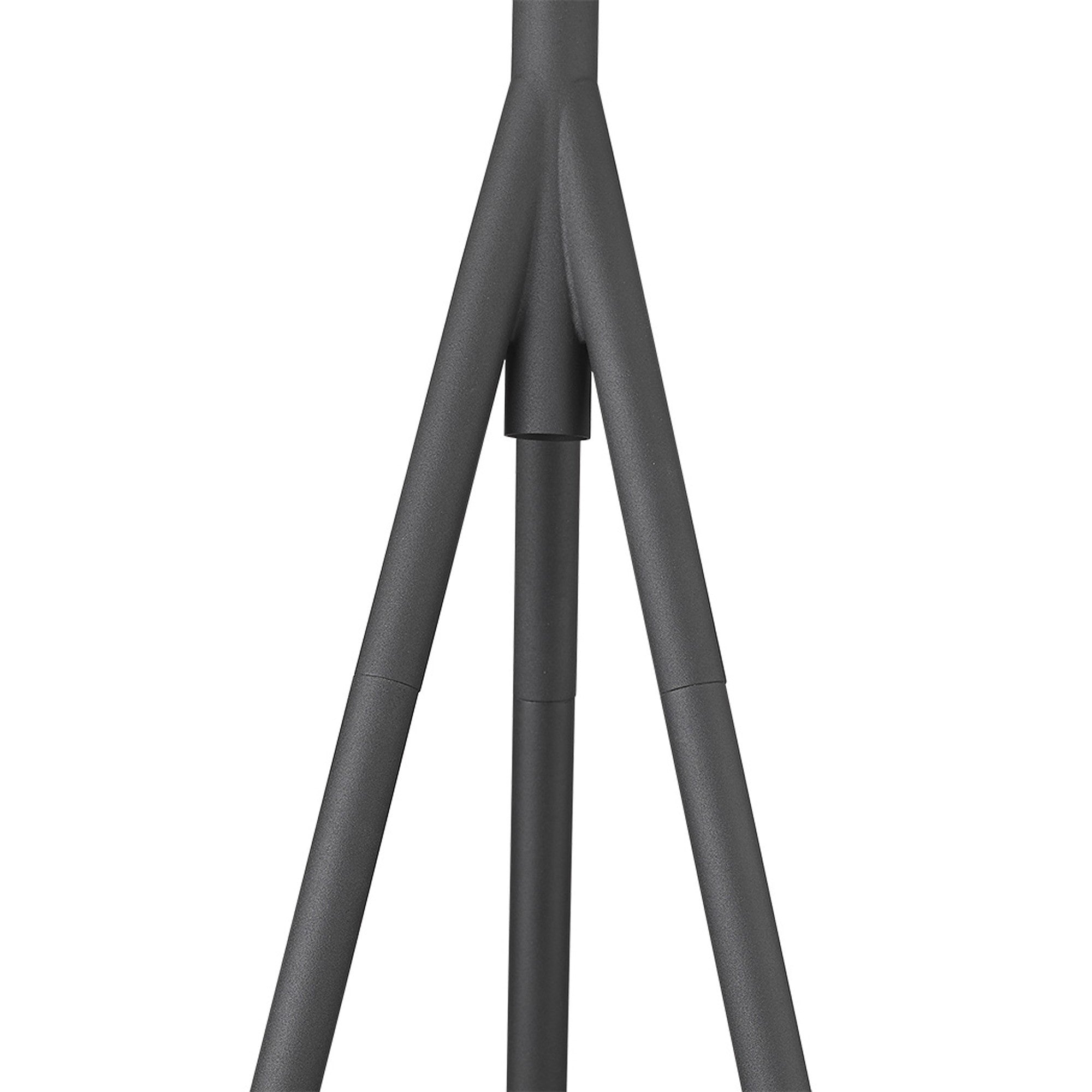 61" Matte Tripod Floor Lamp With Gray Cone Shade