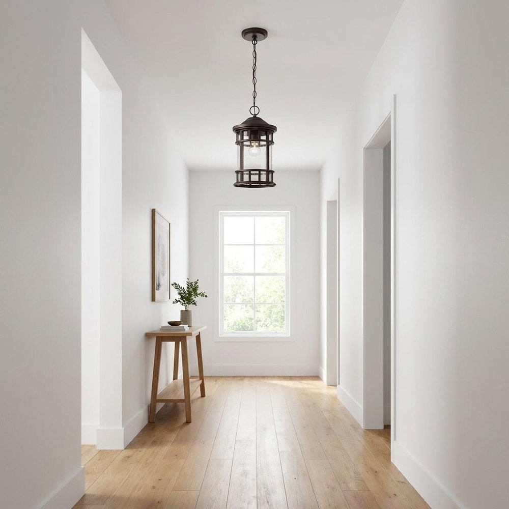 Black Lantern Seeded Metal Dimmable Chandelier With Clear Shades