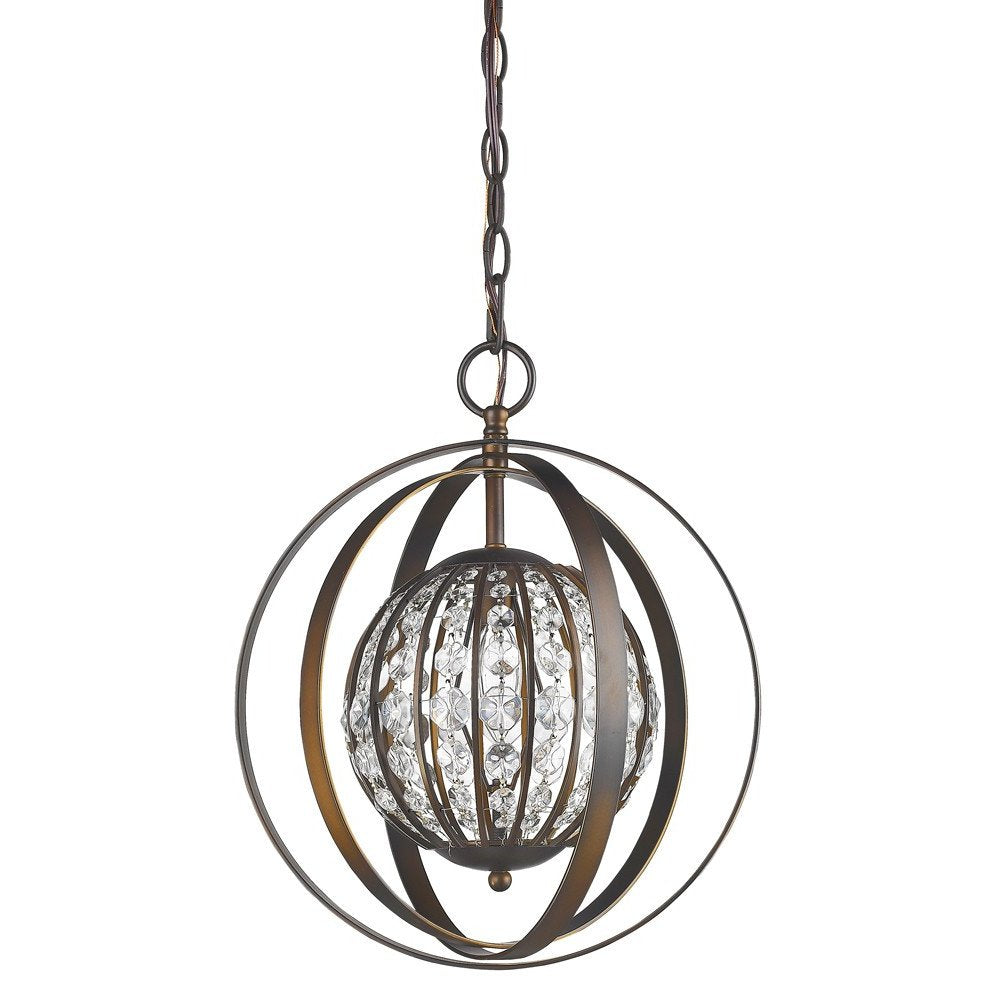 Brown Crystal Dimmable Ceiling Light With Brown Shades