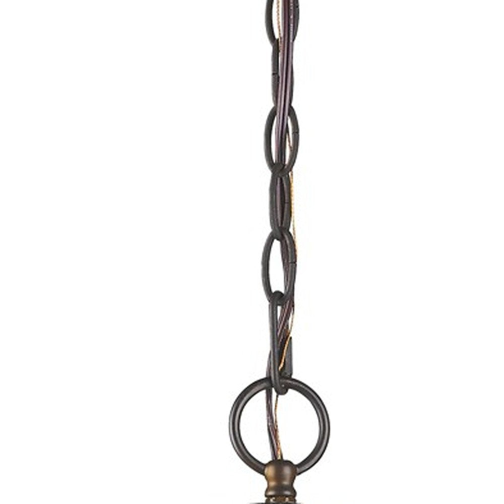 Brown Crystal Dimmable Ceiling Light With Brown Shades