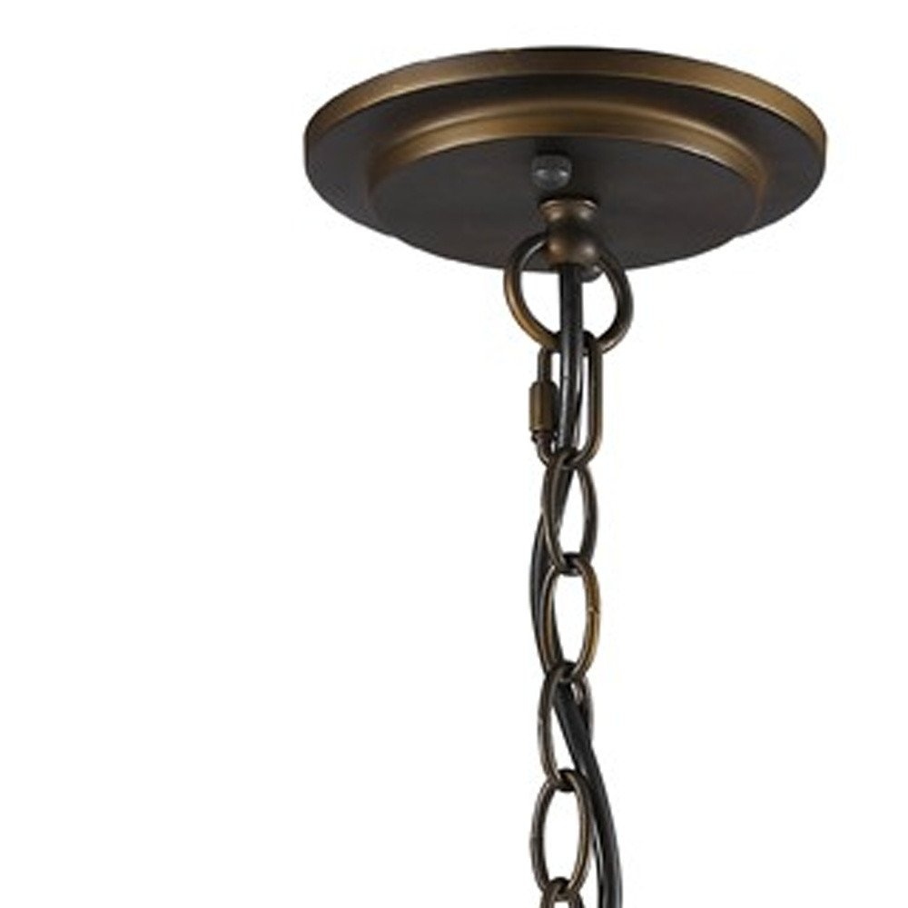 Brown Crystal Dimmable Ceiling Light With Brown Shades