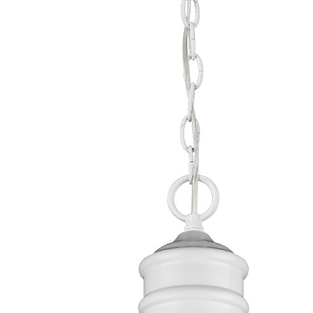 White Metal Dimmable Ceiling Light With White Shades