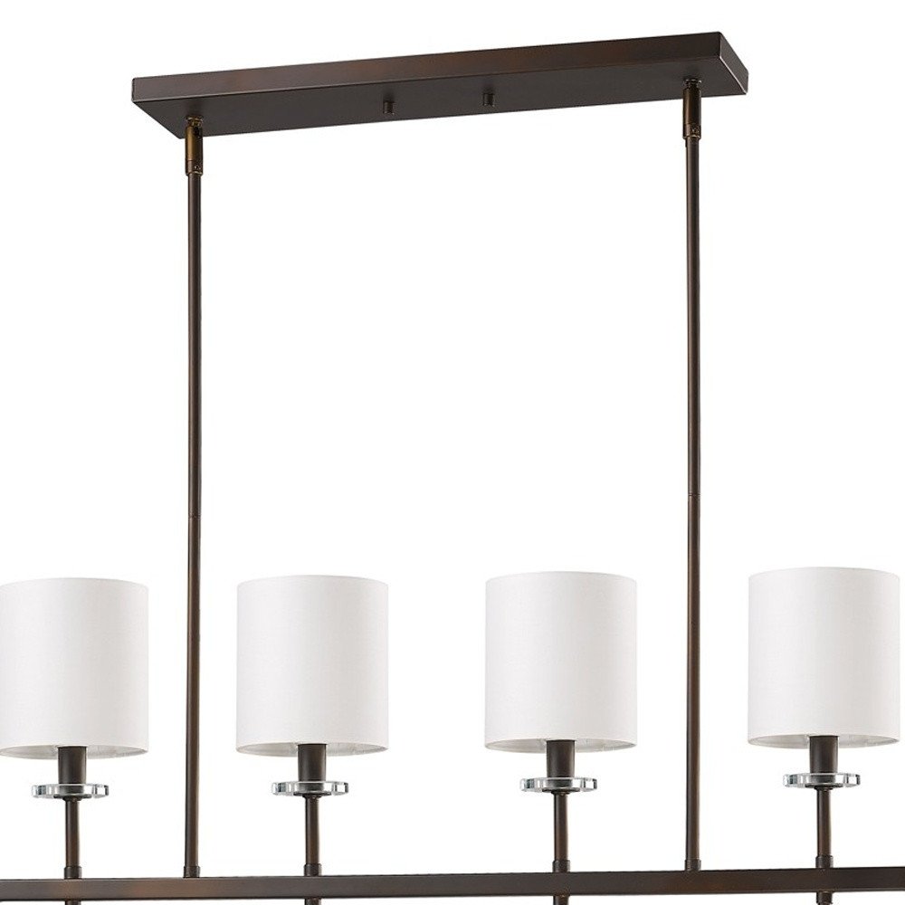Brown Crystal Four Light Dimmable Ceiling Light