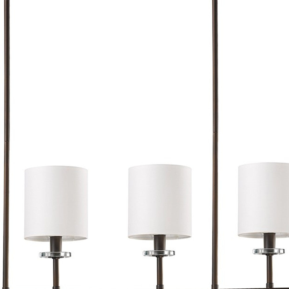 Brown Crystal Four Light Dimmable Ceiling Light