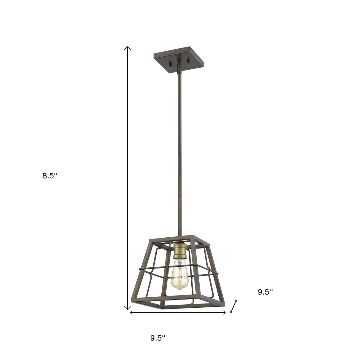 Bronze Metal Dimmable Ceiling Light