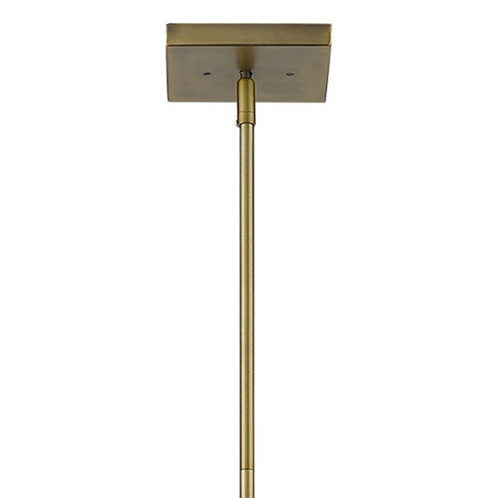 Bronze Metal Three Light Dimmable Ceiling Light With Copper Shades