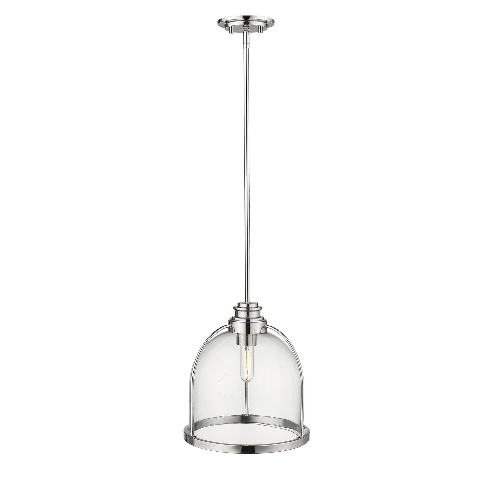 Stanton 1-Light Polished Nickel Pendant