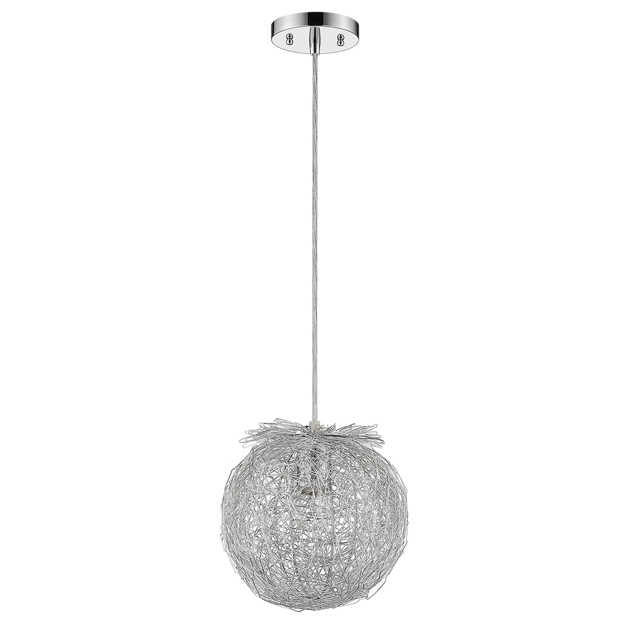 White Metal Dimmable Ceiling Light With White Shades