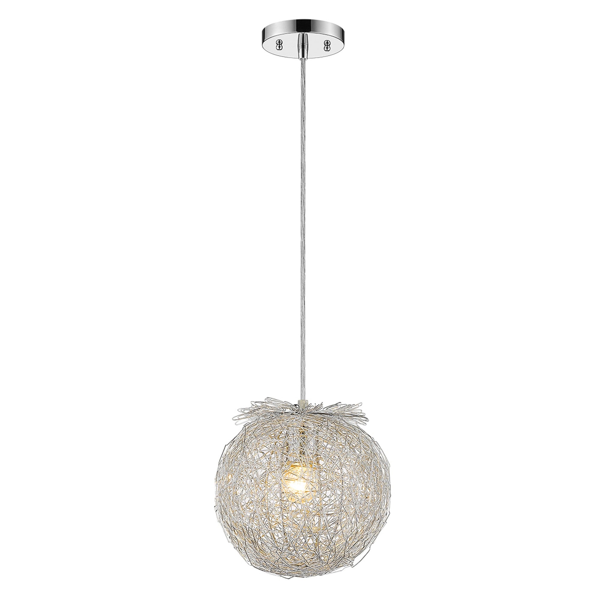 White Metal Dimmable Ceiling Light With White Shades