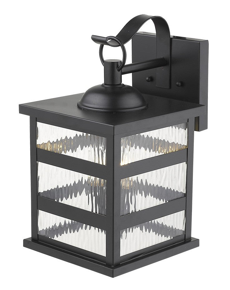 Black And Clear Three Light Transparent Dimmable Outdoor Hanging Lights With Black And Clear Shades