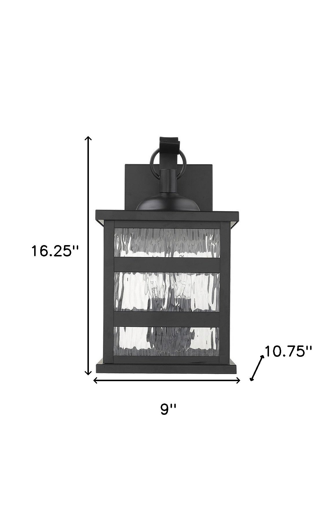 Black And Clear Three Light Transparent Dimmable Outdoor Hanging Lights With Black And Clear Shades