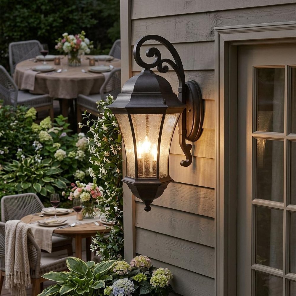 Waverly 3-Light Black Coral Wall Light
