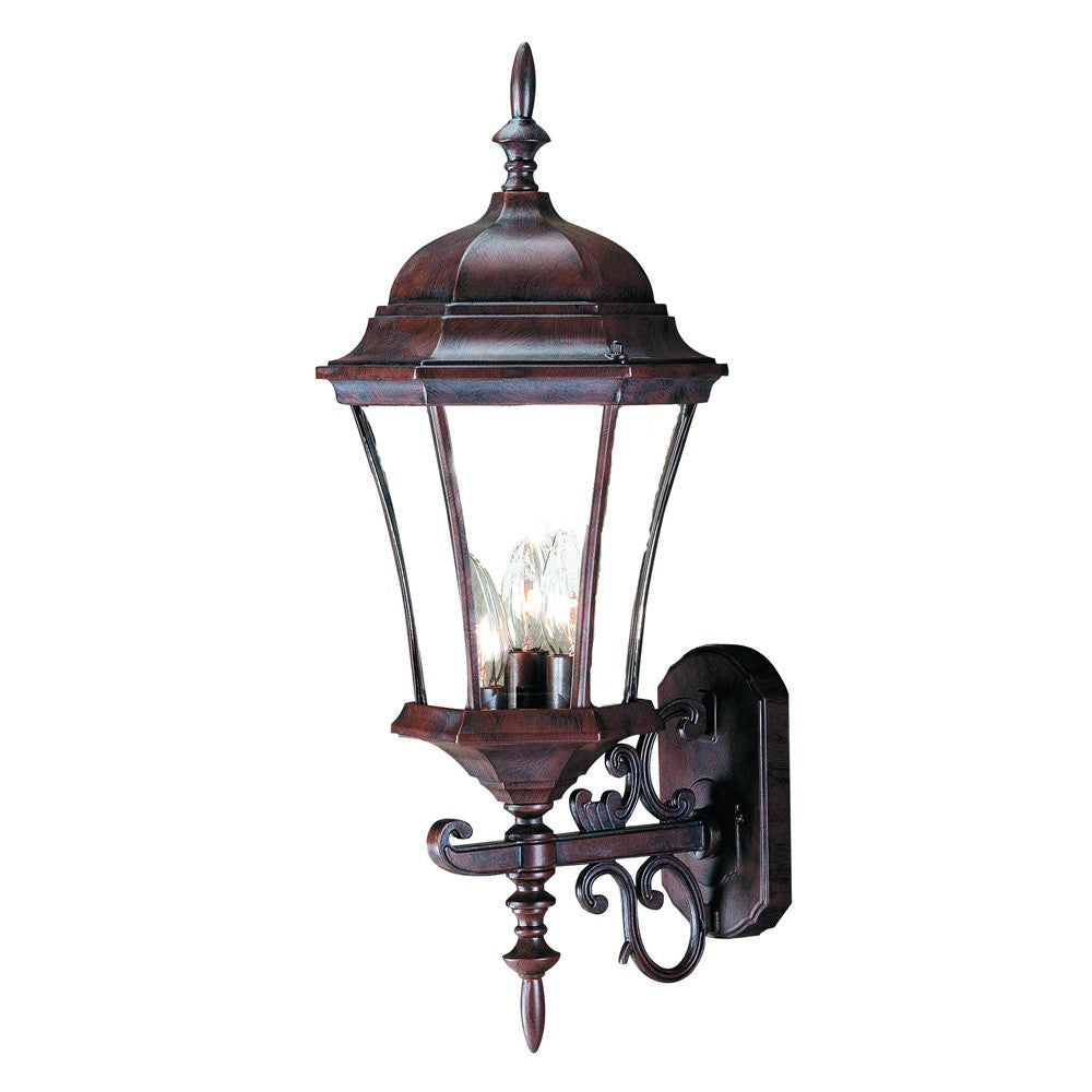 Dark Brown Ornamental Carousel Lantern Wall Light
