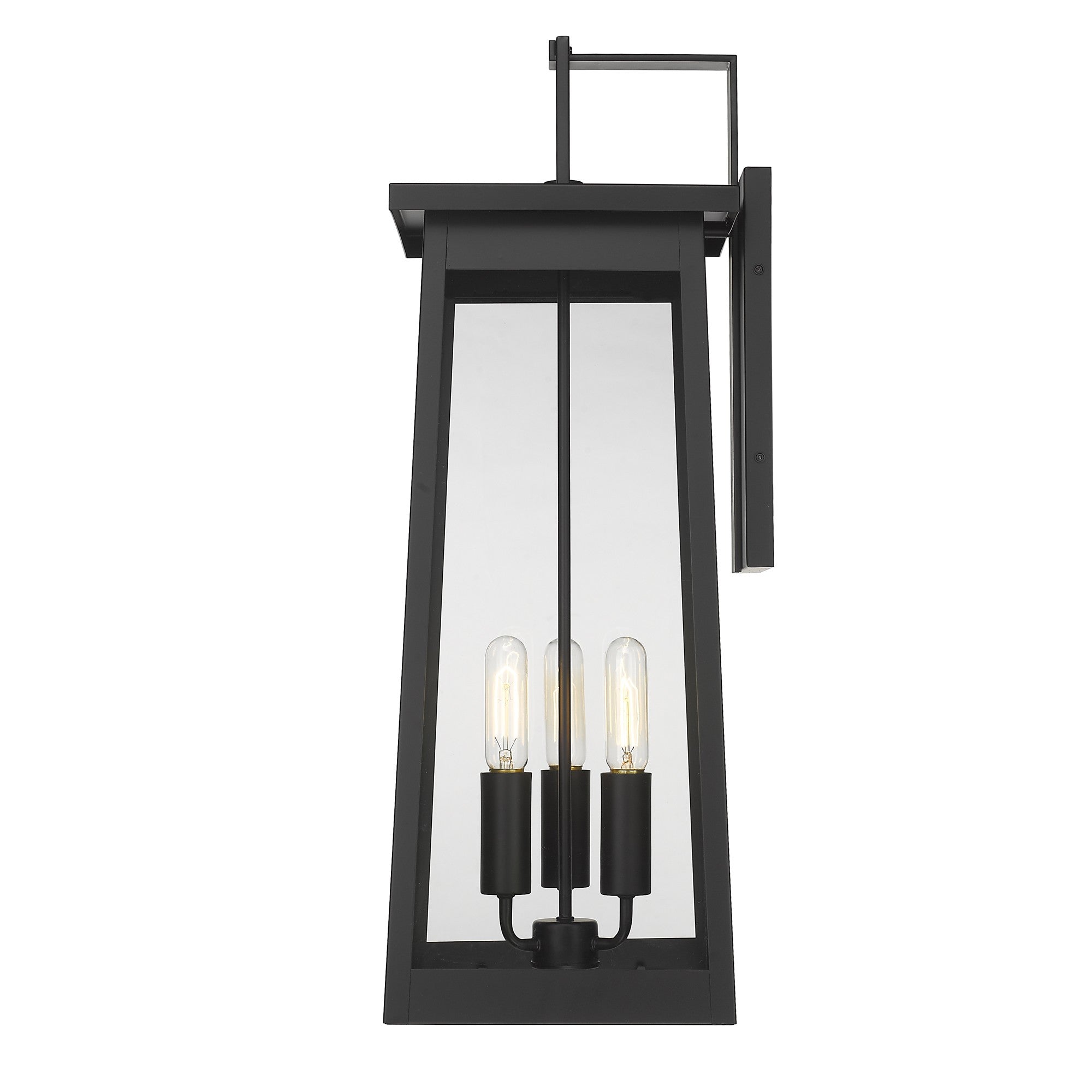 Alden 3-Light Matte Black Wall Light