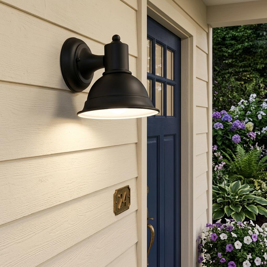 Matte Black Aluminum Wall Sconce