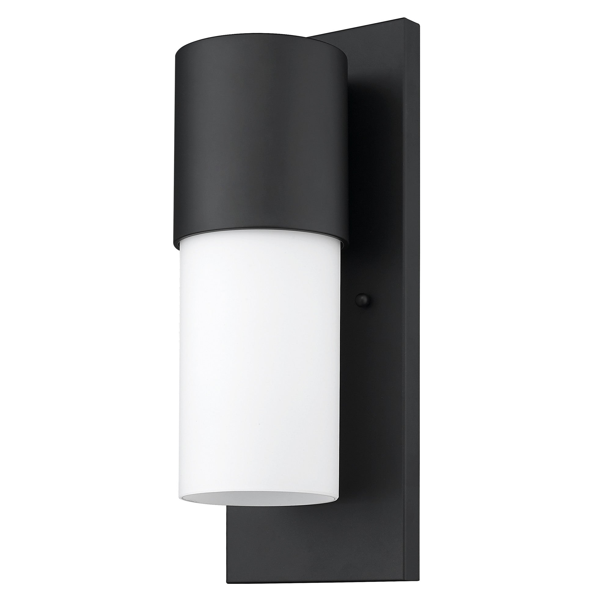 Black Frosted Dimmable Outdoor Hanging Light With Black And White Shades