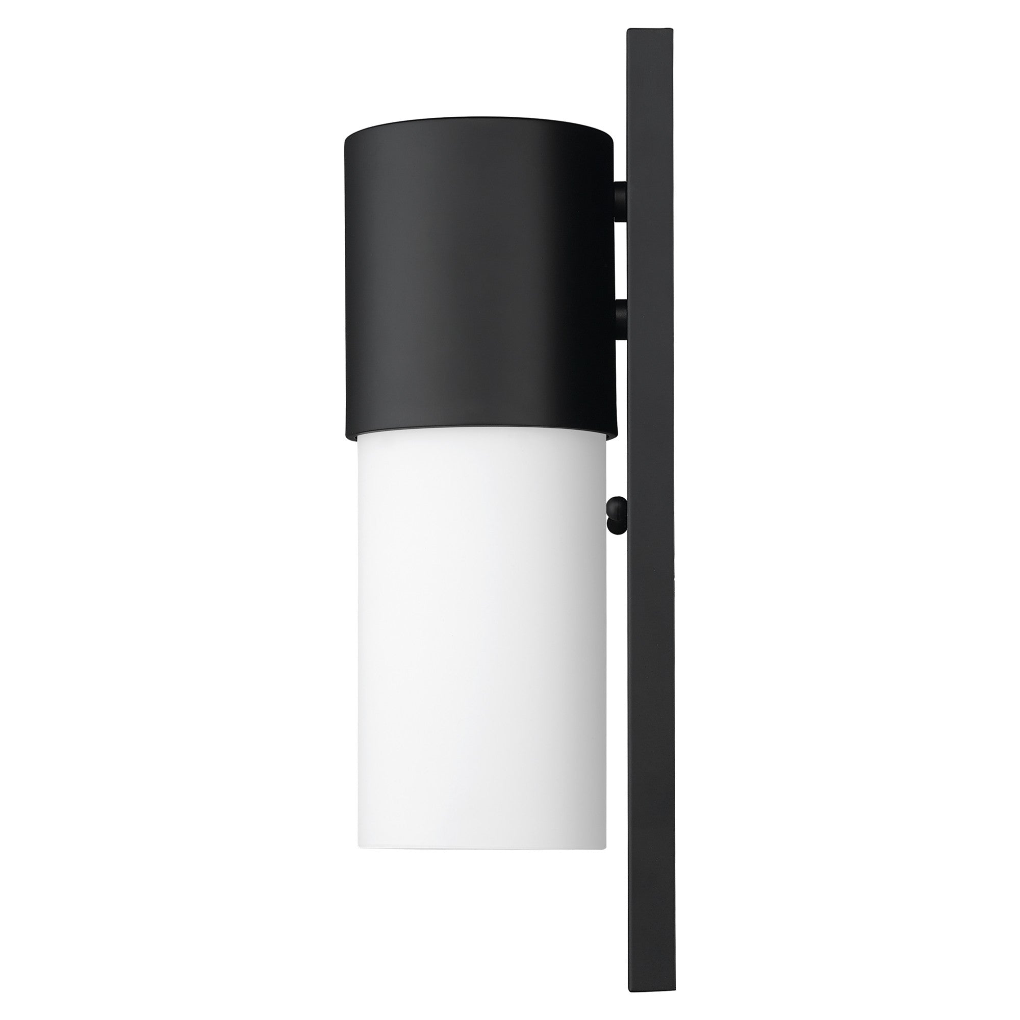 Black Frosted Dimmable Outdoor Hanging Light With Black And White Shades