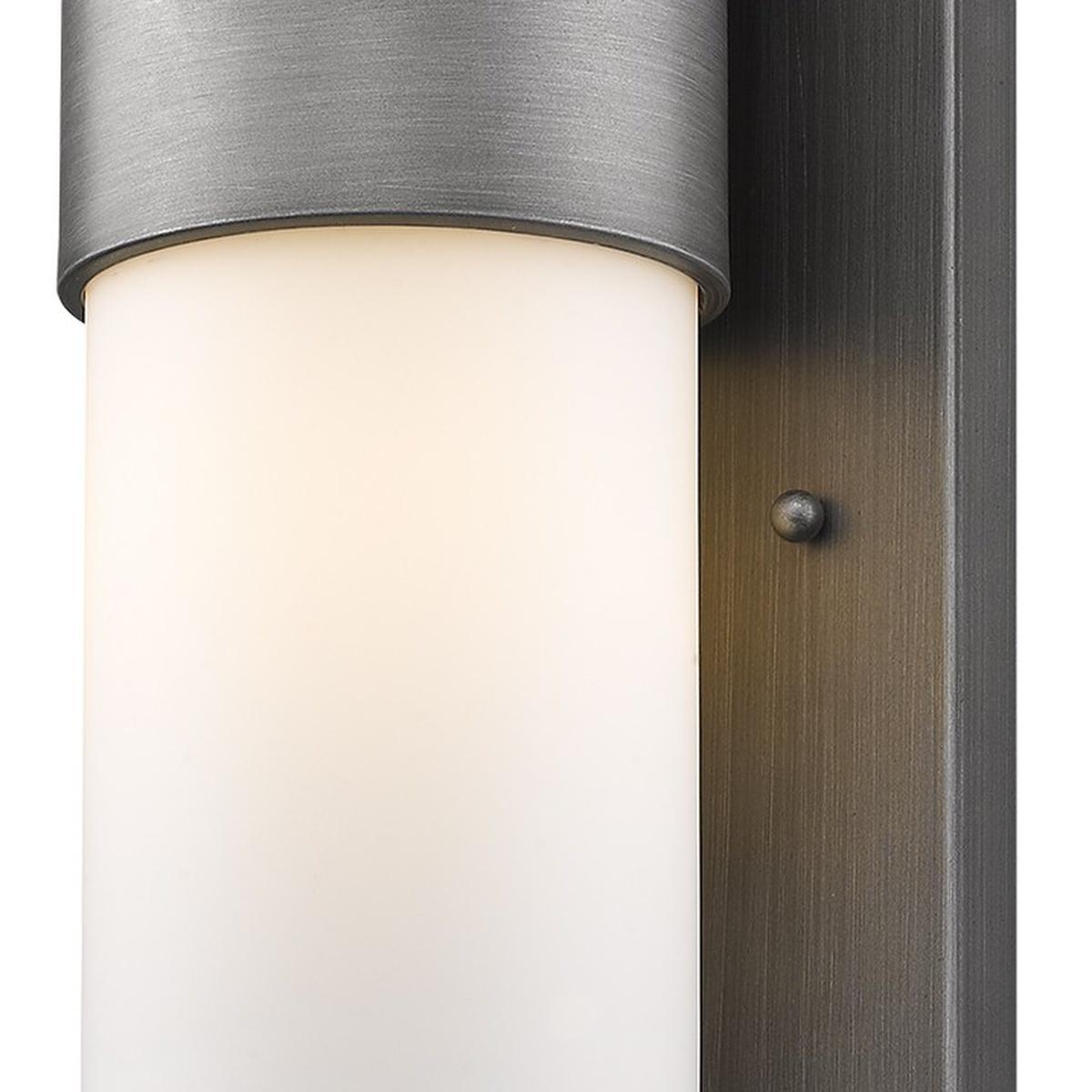 Silver And White Frosted Dimmable Outdoor Hanging Light With Silver And White Shades