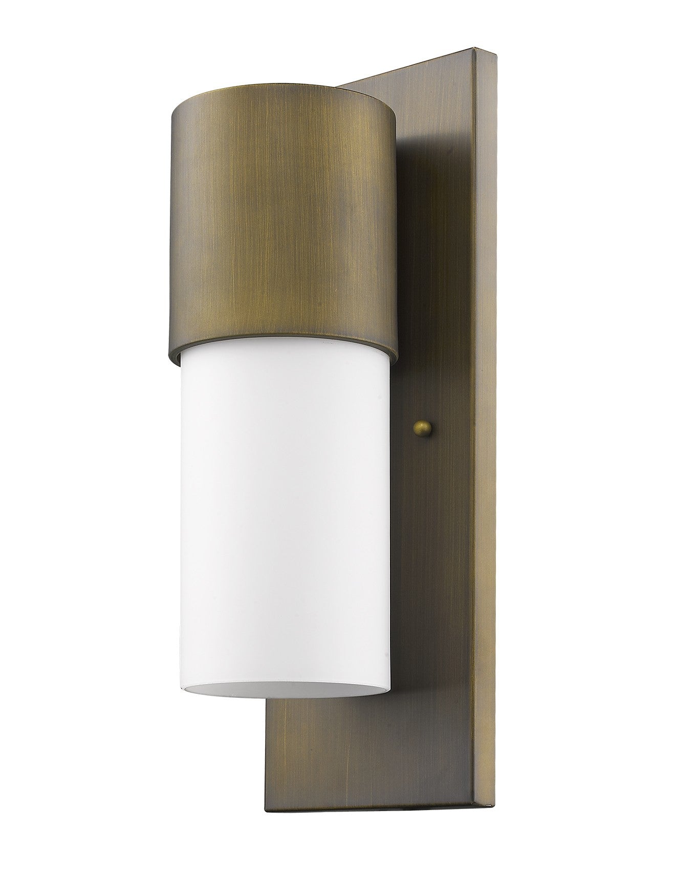 Brass And White Frosted Dimmable Outdoor Hanging Light With Brass And White Shades