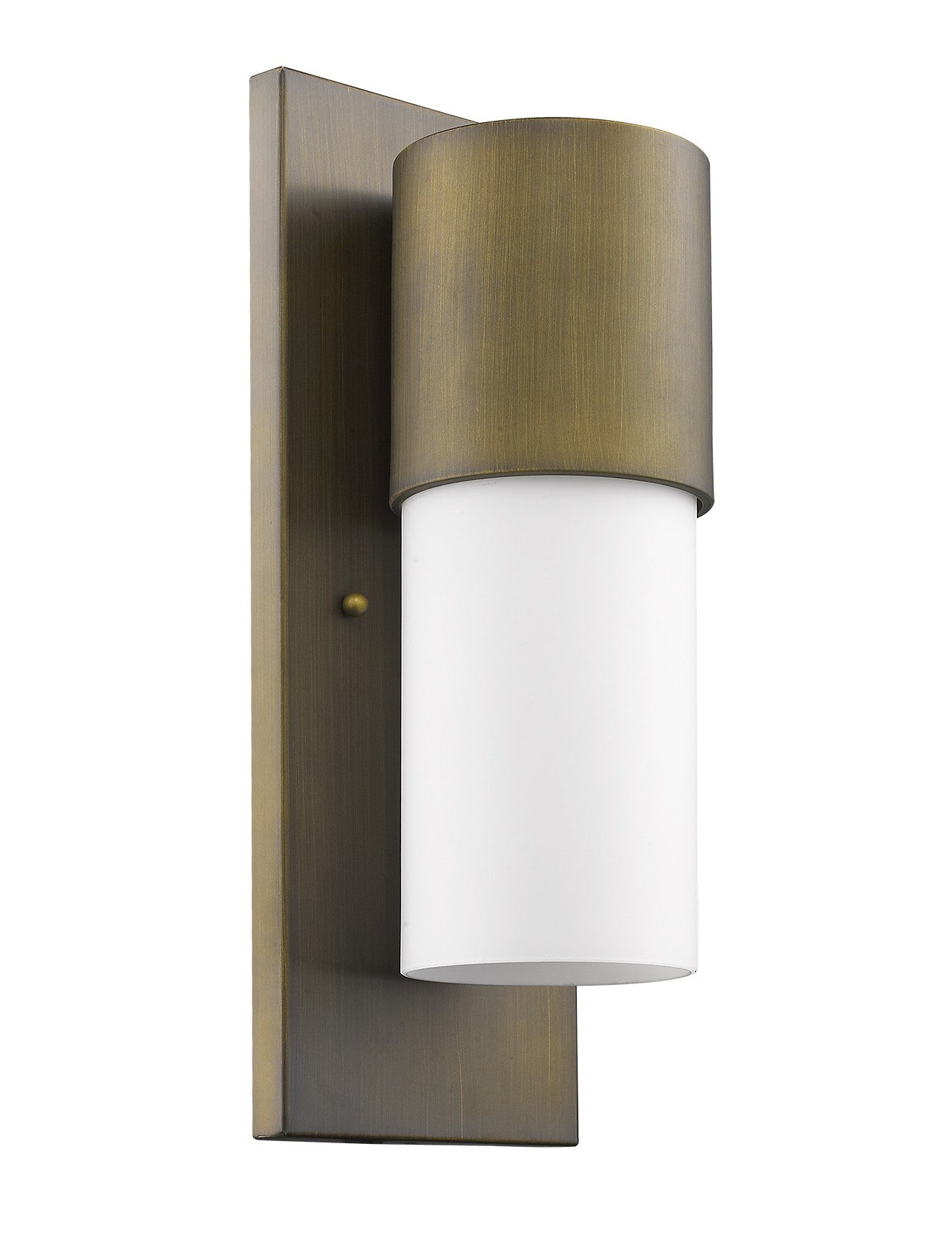 Brass And White Frosted Dimmable Outdoor Hanging Light With Brass And White Shades
